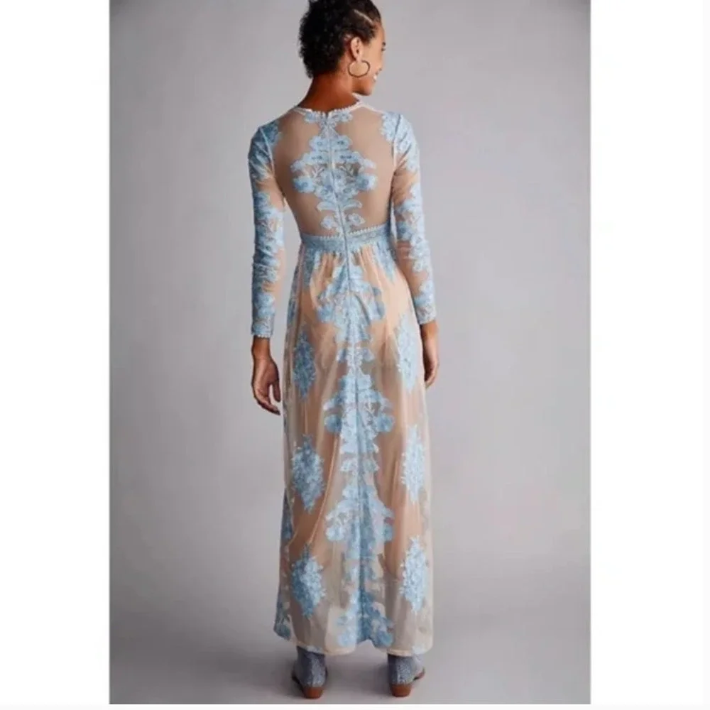 For Love And Lemons Temecula Maxi Dress Medium NEW - Picture 2 of 6